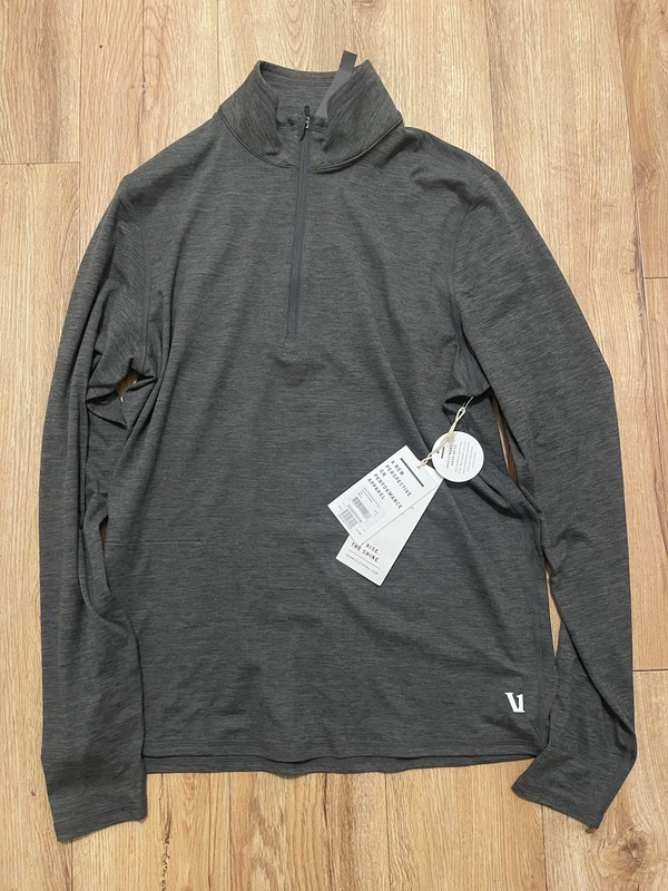 VUORI MEN’S EASE PERFORMANCE HALF ZIP 2.0 SIZE SMALL NEW NWT V221 CHARCOAL gallery