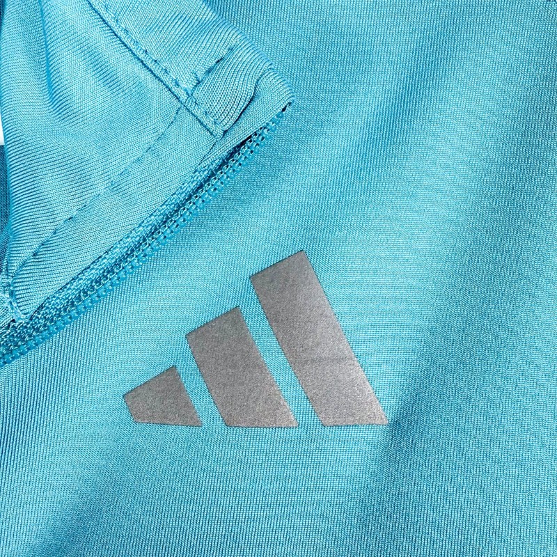 Adidas Own The Run Pullover Mens Small Blue 1/4 Zip AEROREADY Running H44551 gallery