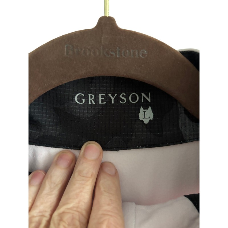 Greyson Clothiers Mens Quarter Zip Pullover Light Pink Golf Performance Top L gallery