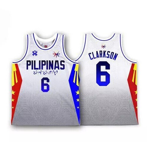 New Rare Clarkson #6 Pilipinas Philippines Basketball Jersey Custom Stitched gallery