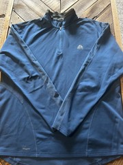 Nike ACG 1/4 Zip Jacket Men XXL Blue Fit Dry Long SLeeve Running Gym Performance