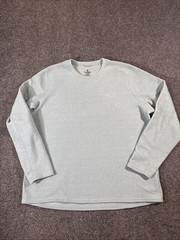 LL Bean Base Layer Crew Neck Shirt Mens 2XL Blue Fleece Thermal Hiking