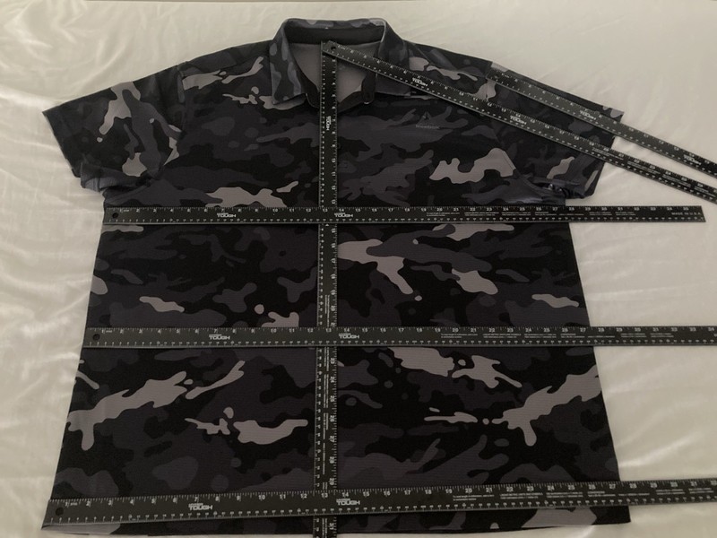 Men’s Size 3 XL Reebok Shirt shadows Camo shades Athletic 3 button up neck gallery