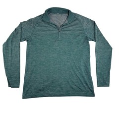 Lululemon Mens Metal Vent Tech 1/4 Zip 2.0 Pullover Teal Green XL