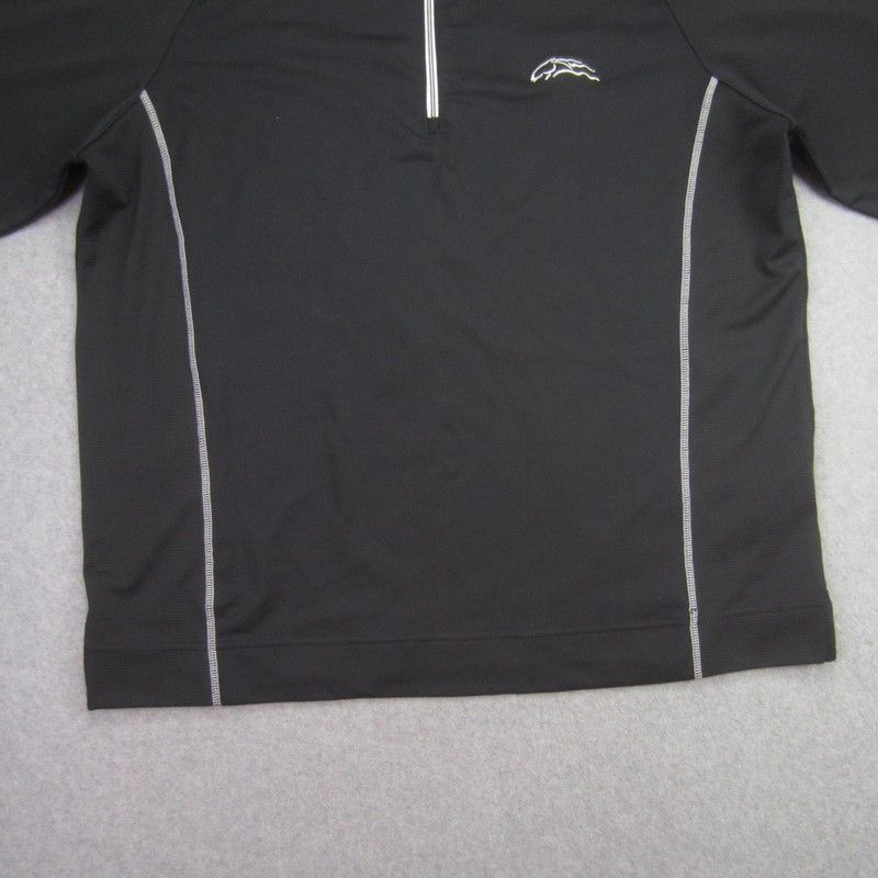 FootJoy Pullover Mens Medium Black Quarter Zip Golf Performance Stretch gallery