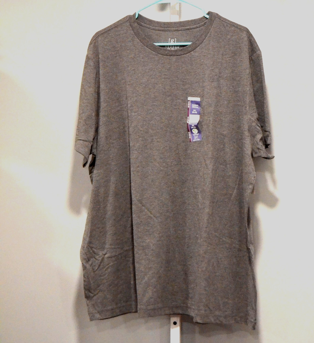 NWT George Size 2XL Men's Crew Neck Short Sleeve T-Shirt Moisture Wicking gallery