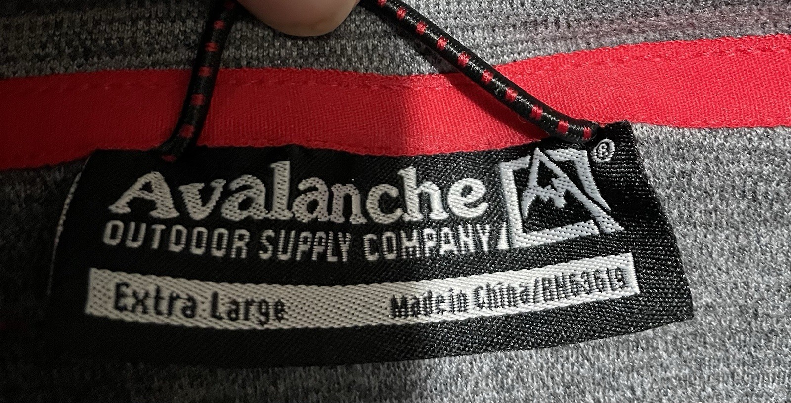 Avalanche Pullover 3/4 Zip Outdoor Supply Co Xl Gray With Black Zipper gallery