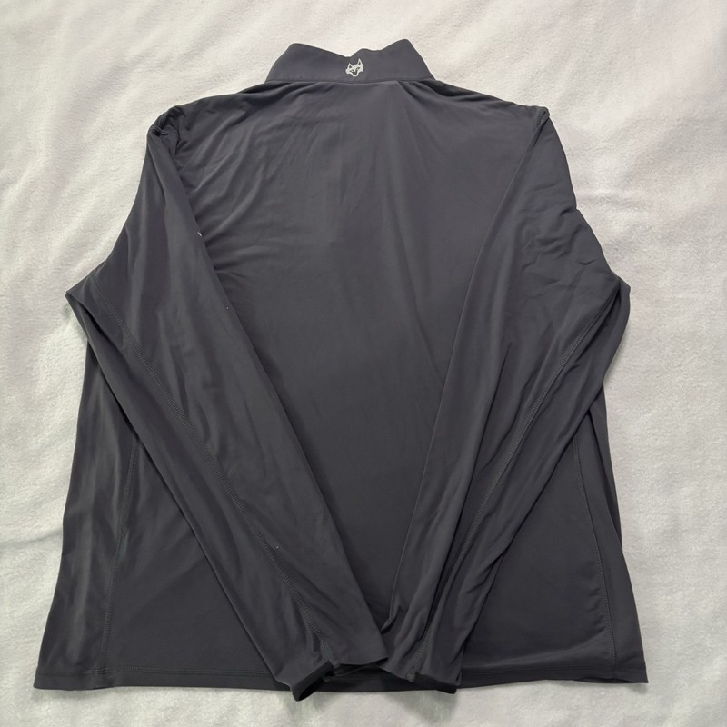 Greyson Tate Pullover Men's L Dark Gray Mockneck 1/4 Zip Up Quick Drying Stretch gallery