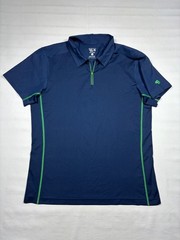 Mountain Hardwear Shirt Men Large Gray Orange 1/4 Zip Performance