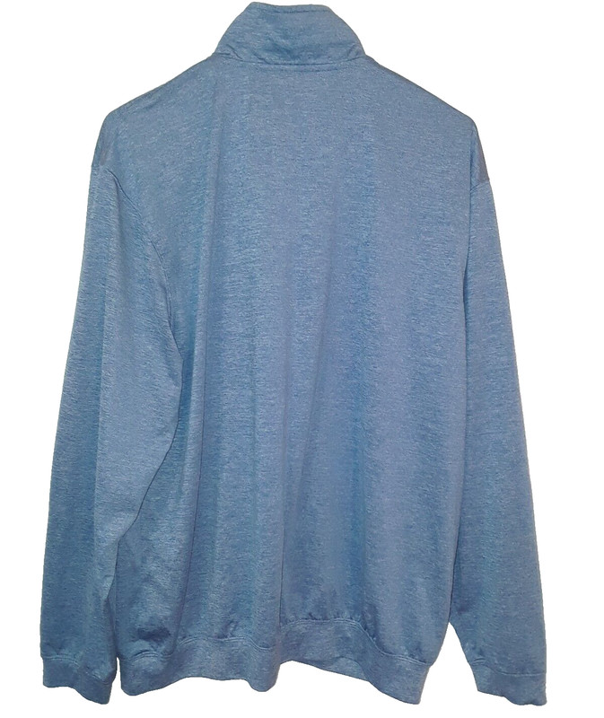 Saddlebred Men's Large 1/4 Zip Long Sleeve Pullover Blue gallery