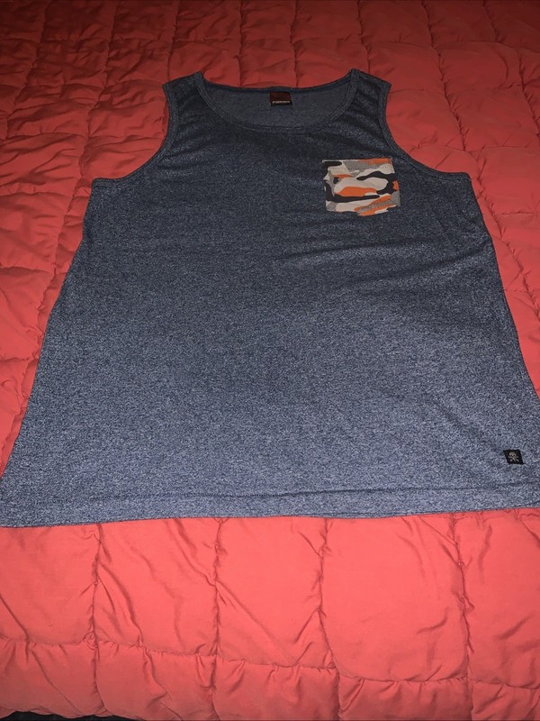 Mens Tony Hawk Blue Camo Pocket Muscle Tank Top Shirt-size XL gallery