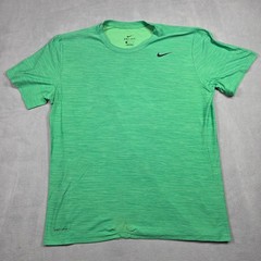 Nike T-Shirt Mens Large Green Dri-FIT Heathered Performance Tee