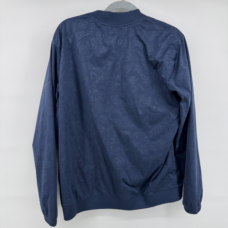 Nike Shield Victory Golf Pullover Men Medium Lined Windbreaker Crewneck Lucky gallery