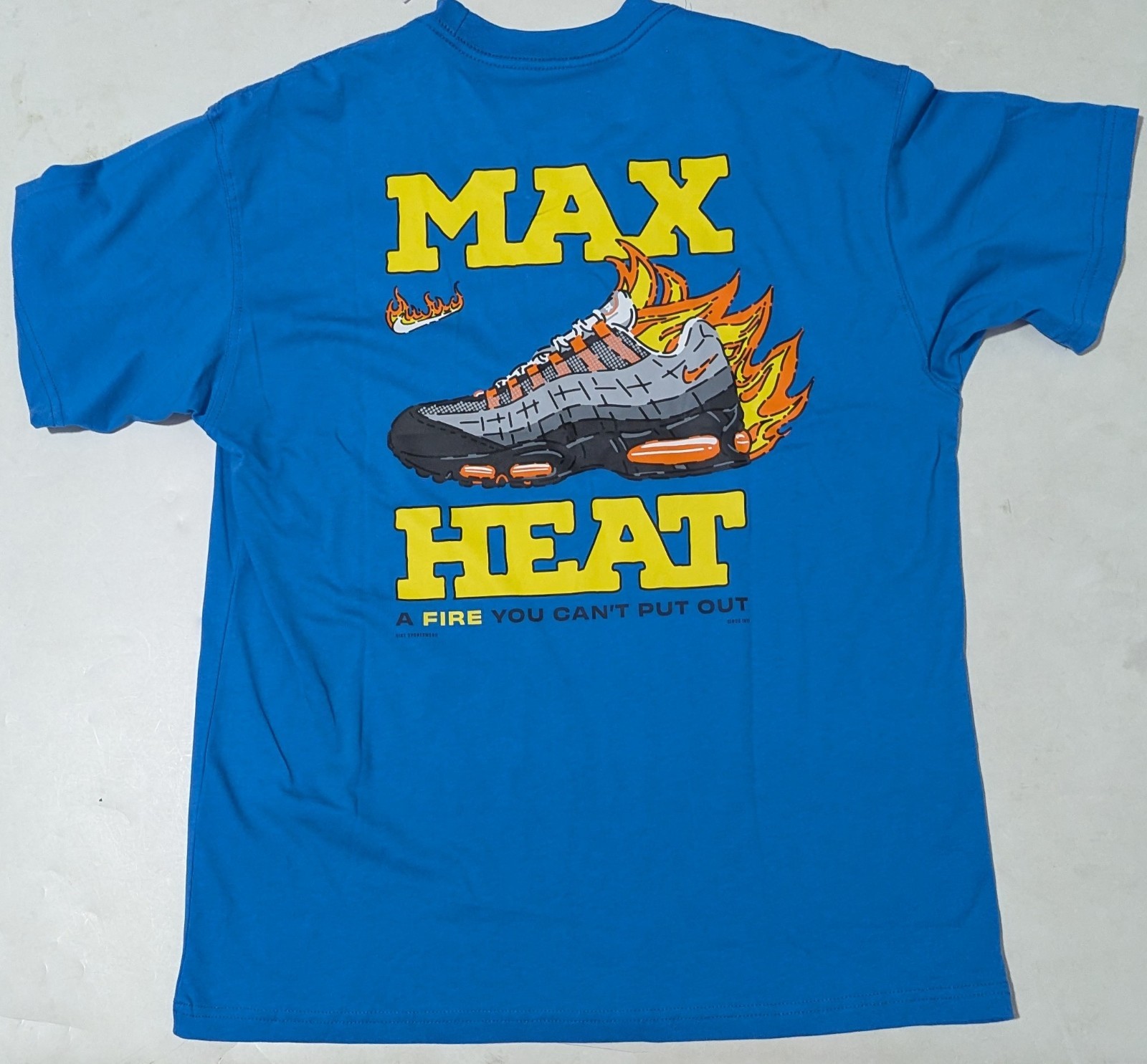 Nike Air Max 95 Heat Tee HQ9256 406 man SS blue shirt size M L Brand New gallery