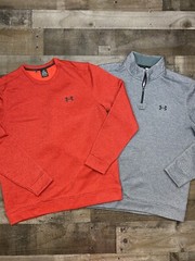 Under Armour Mens Lot of 2 Size L Cold Gear Storm Sweater Pullover Golf Casual