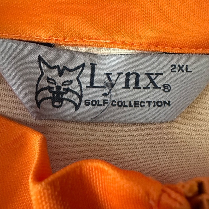 Lynx Golf Collection Mens 2XL 1/2 Quarter Zip Pullover Orange Yellow Gradient gallery