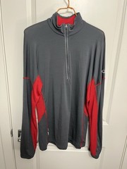 Icebreaker Men’s Merino Wool 200 Tech Quarter Zip Thermal Top in size L