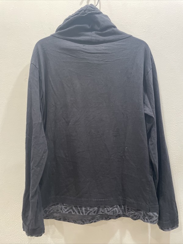 Mc Squared Mens Long Sleeve Oversized Turtleneck Mens Size Large Black gallery