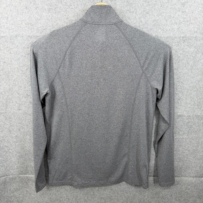 REI Co Op Mens Medium Gray 1/4 Zip Pullover Long Sleeve Performance Shirt gallery
