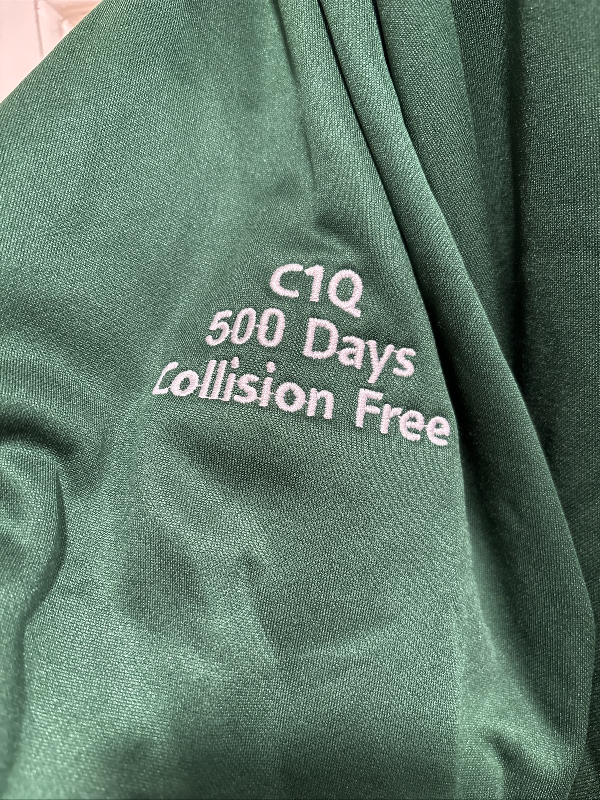 J.B. Hunt Trucking Shirt Green 1/4 Zip Long Sleeve Pullover 5XL JB Hunt gallery