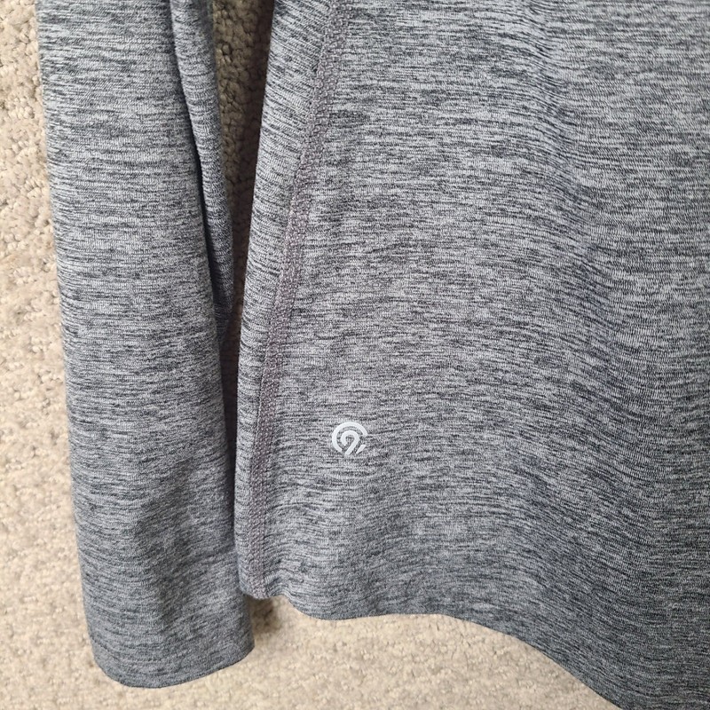 Champion Shirt Mens Small Gray Heathered Quarter Zip Pullover Stretch Athletic gallery