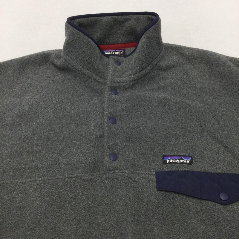 Patagonia Pullover Mens Large Gray Synchilla Snap-T Fleece Hiking Outdoor gallery