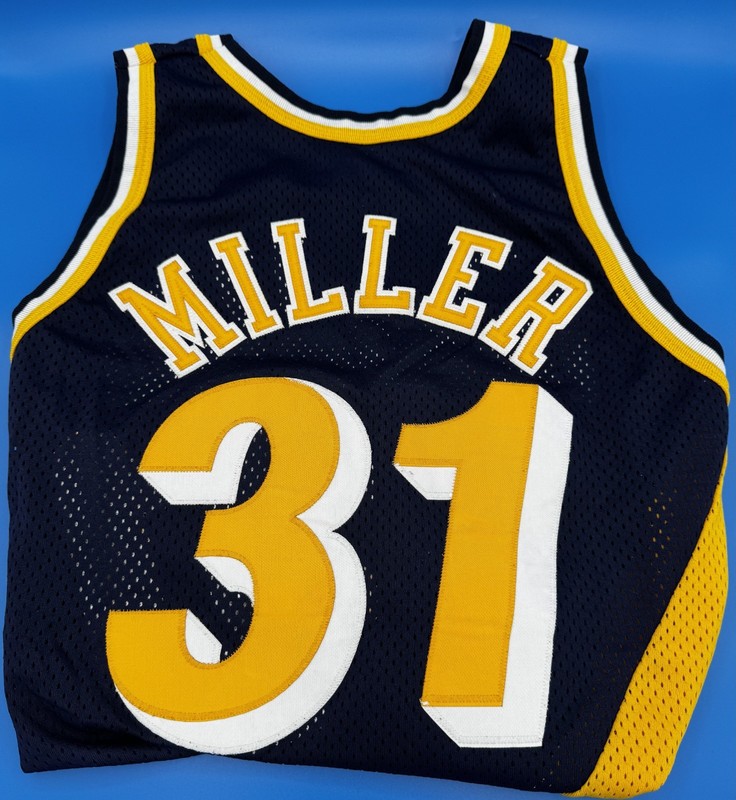 Original Champion Authentic Indiana Pacers Jersey Reggie Miller Retro 48 L gallery