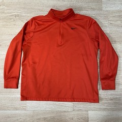 Nike Dri-FIT Essentials Therma 1/4 Zip Pullover Men’s XL Habanero Red Jacket Top