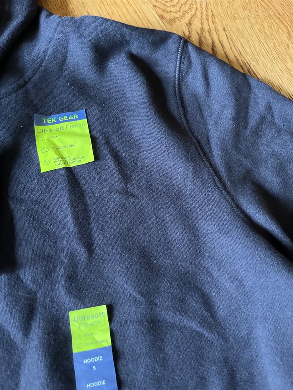 Tek Gear Men’s Performance Activewear Soft Fleece Hoodie-Black-Sz Small NWT $35 gallery