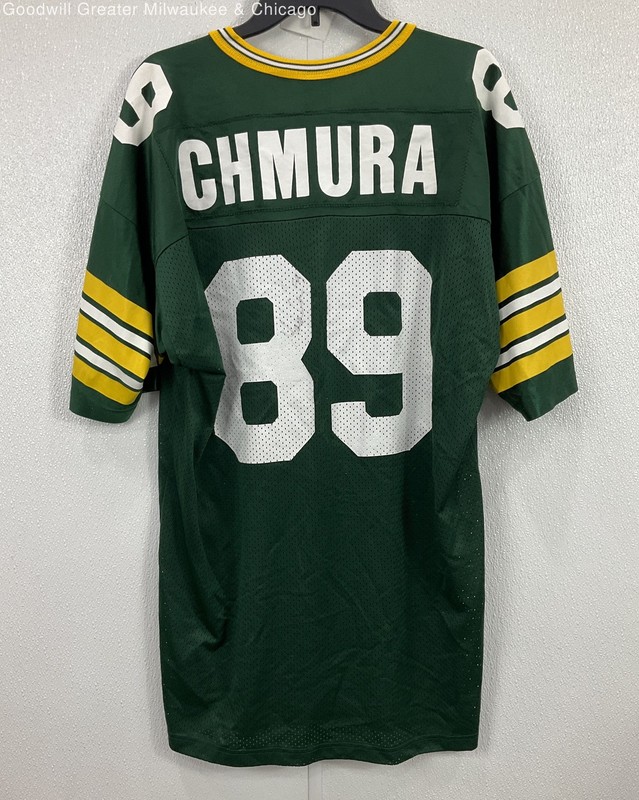 Champion Mens Green Solid Mark Chmura 89 Packers Football Athletic Jersey gallery