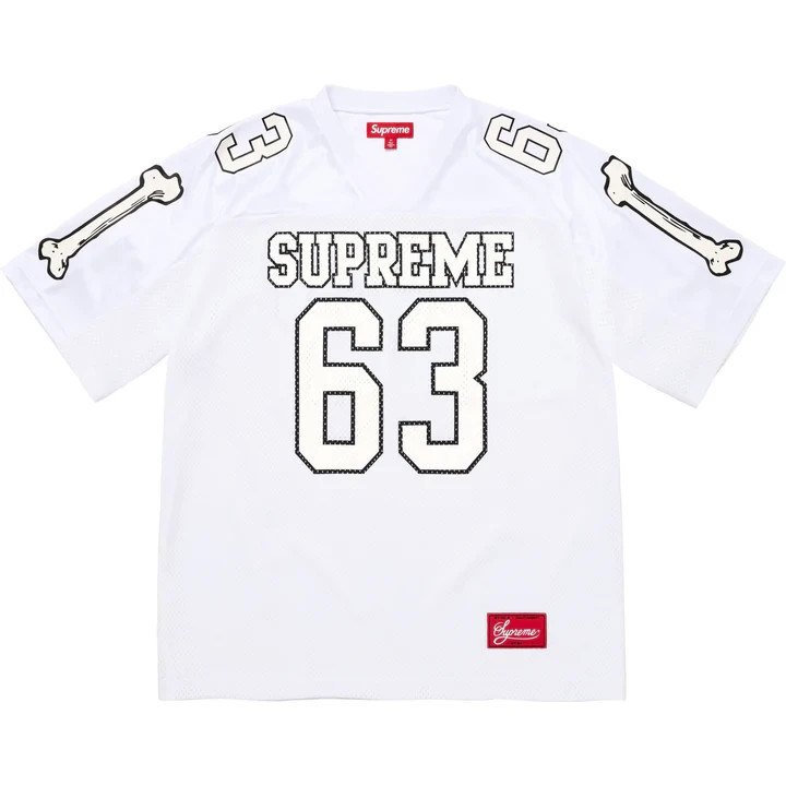 Supreme Bones Football Jersey White gallery