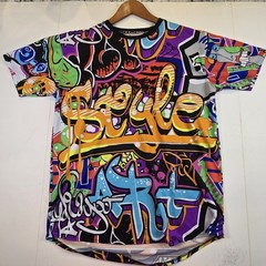 ROYAL BLUE Apparel Adult Short Sleeve Multi Graphic Designs Pullover Shirt M