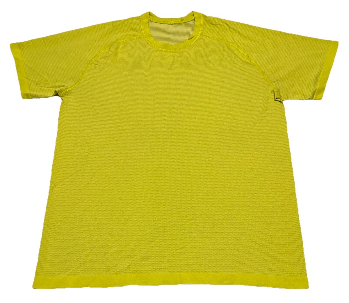 Lululemon Metal Vent Tech Short Sleeve Yellow T-Shirt 2.0 Mens Size Large Shirt gallery