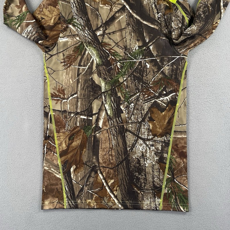 Under Armour Camo Shirt Mens L Hunting Camouflage Heatgear Compression Mock Neck gallery