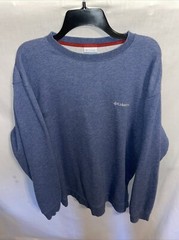 Columbia Mens Sweat Shirt Size XL Blue Athleisure Running Crosstraining
