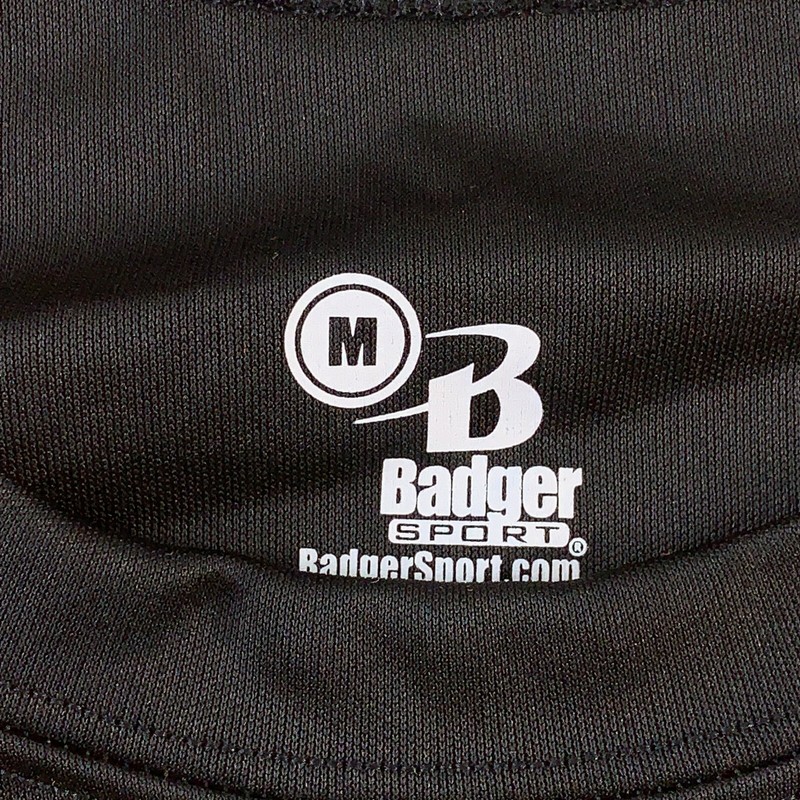 Lot of 2 Badger Sport Men's Medium Black Safety Orange Breakout Performance Tees gallery