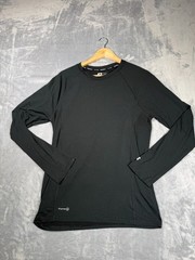 Russell Athletic Dri-Power 360 Long Sleeve T Shirt Mens Large Black Performance