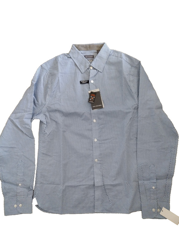 NWT VAN HEUSEN Shirt Long Sleeve Size Medium Style # 50F2452 gallery