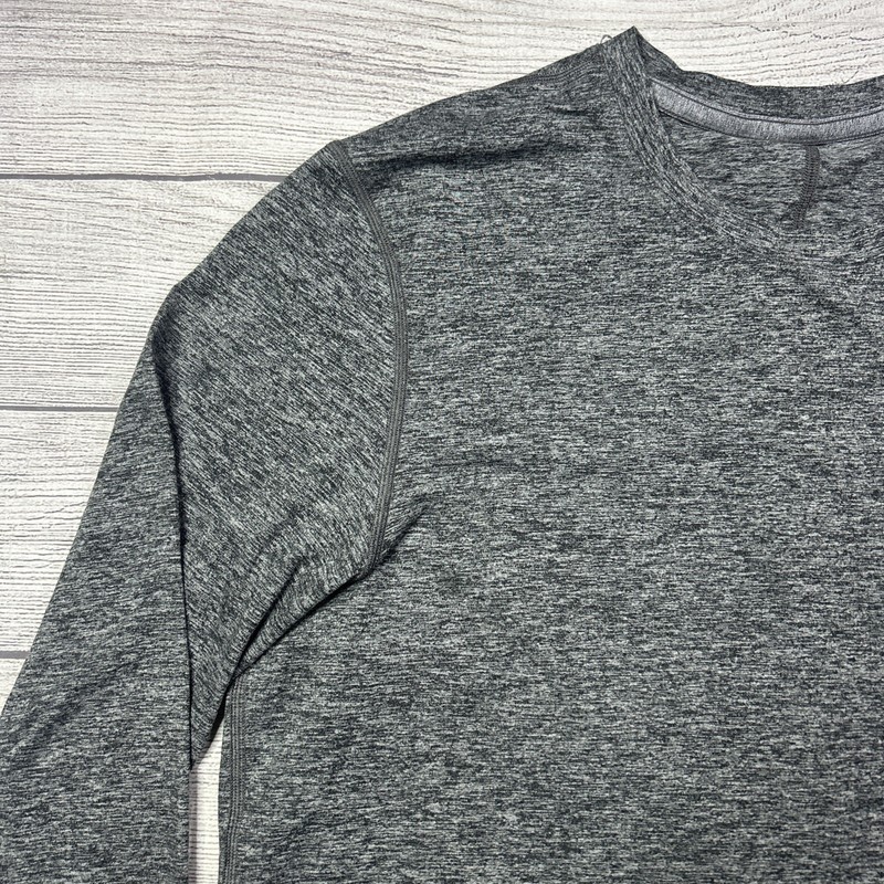 Lululemon Shirt Mens Large Gray Long Sleeve Performance Athletic Running Top gallery