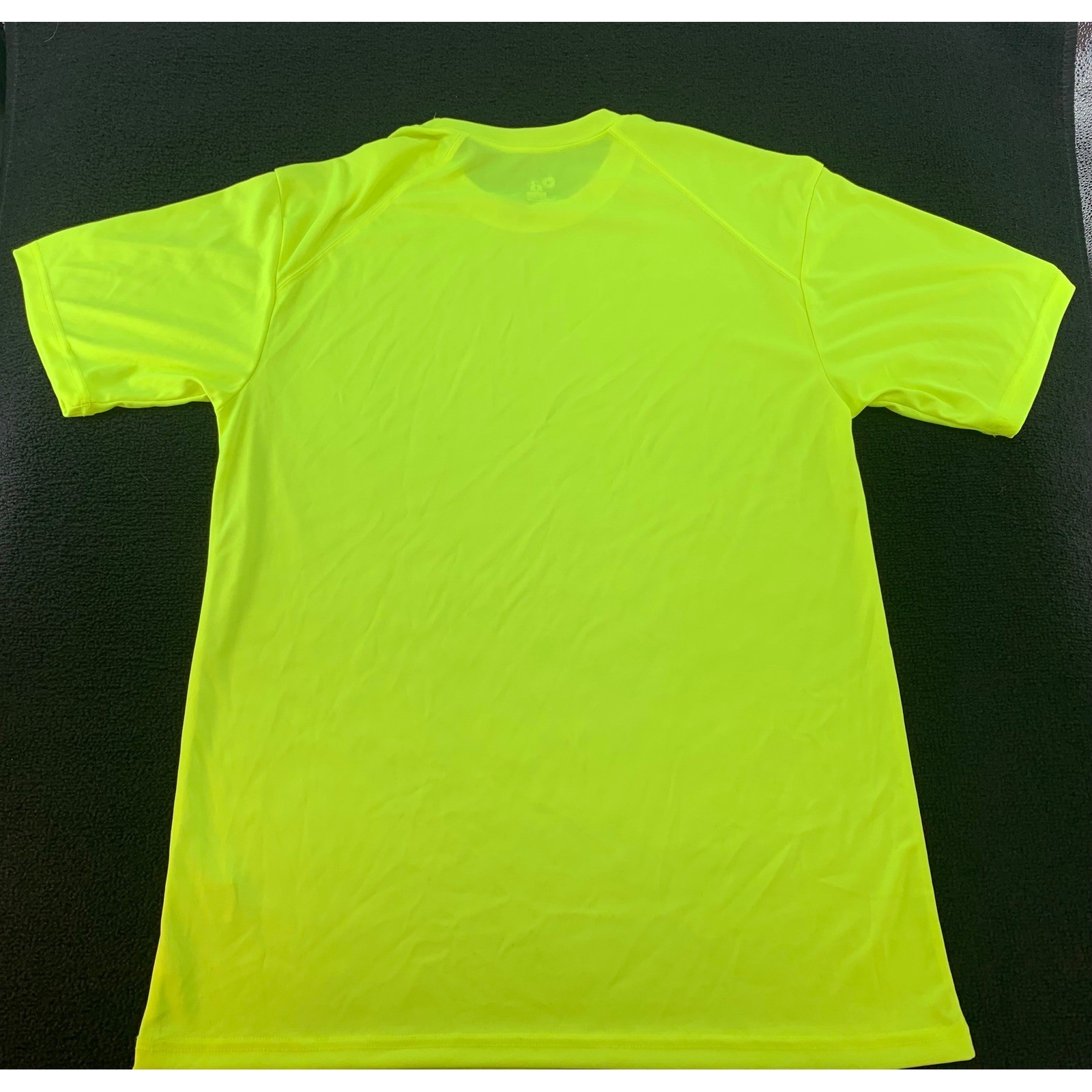 Badger Sport Neon Yellow Short Sleeve Athletic TShirt Performance Tee size M gallery