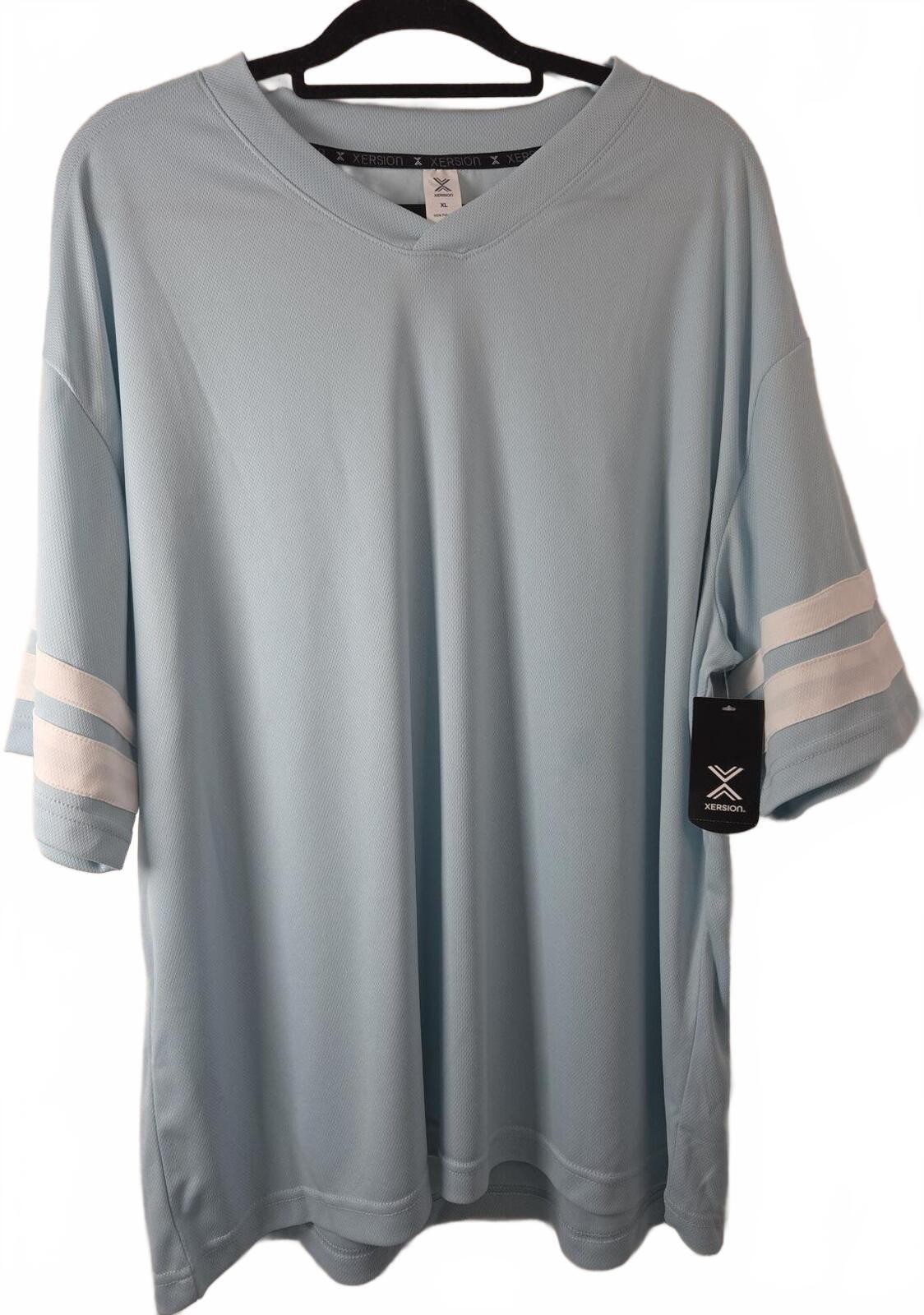 JCPenney Lifestyle Mesh Oversized Tee XL Stratosphere Blue gallery