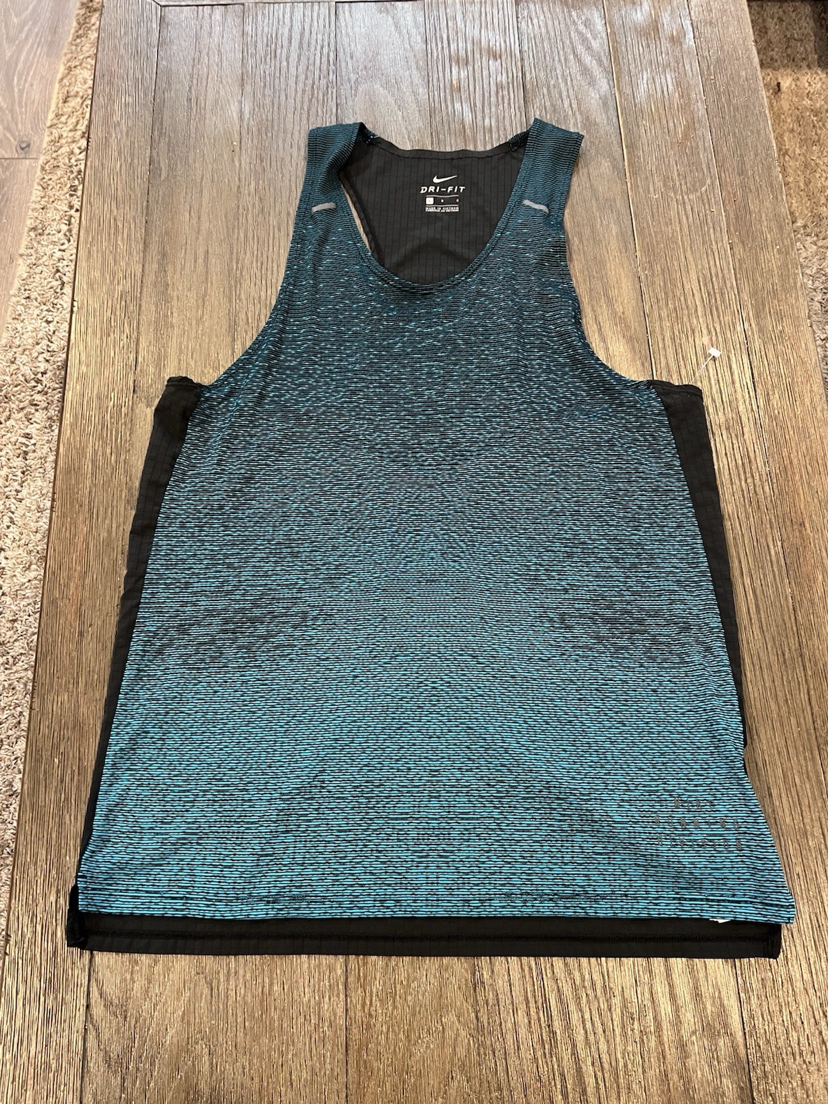 NIKE RUN DIVISION PINNACLE KNIT MEN RUNNING SINGLET VEST TANK TOP DA1296-013 L gallery