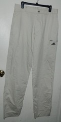 New Men Adidas WE Athletic Pants Solid Beige Casual Camping Hiking Cargo Sz 32