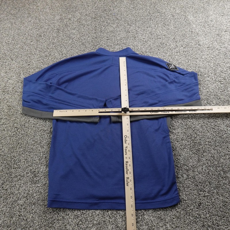 PrAna Pullover Mens M Blue 1/4 Zip Baselayer Shirt Sweatshirt Hiking Outdoor USA gallery
