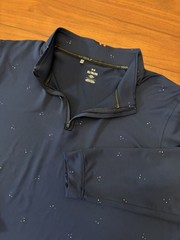 Under Armour Golf UA Playoff Quarter Zip Long Sleeve Mens XL Blue 4-Way Stretch