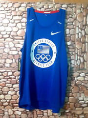 NWT! Nike Team USA Olympic Team Running Tank Top CQ4266-455 Blue/White Size M