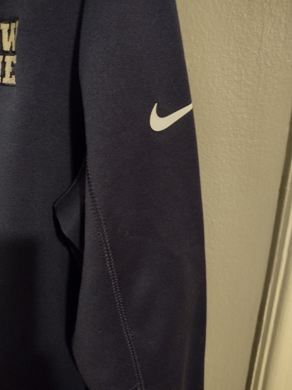 Nike Gulf Quarter Zip Pullover With Show Time Embroidered On Front Nike Logo On gallery
