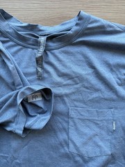 Vuori Tradewind Performance Tee Cloud Heather Blue S running shirt tshirt 2.0