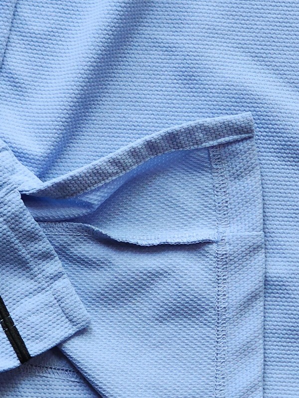 Smitty Performance Mesh Moisture Wicking Short Sleeve Light Blue Polo Size Small gallery