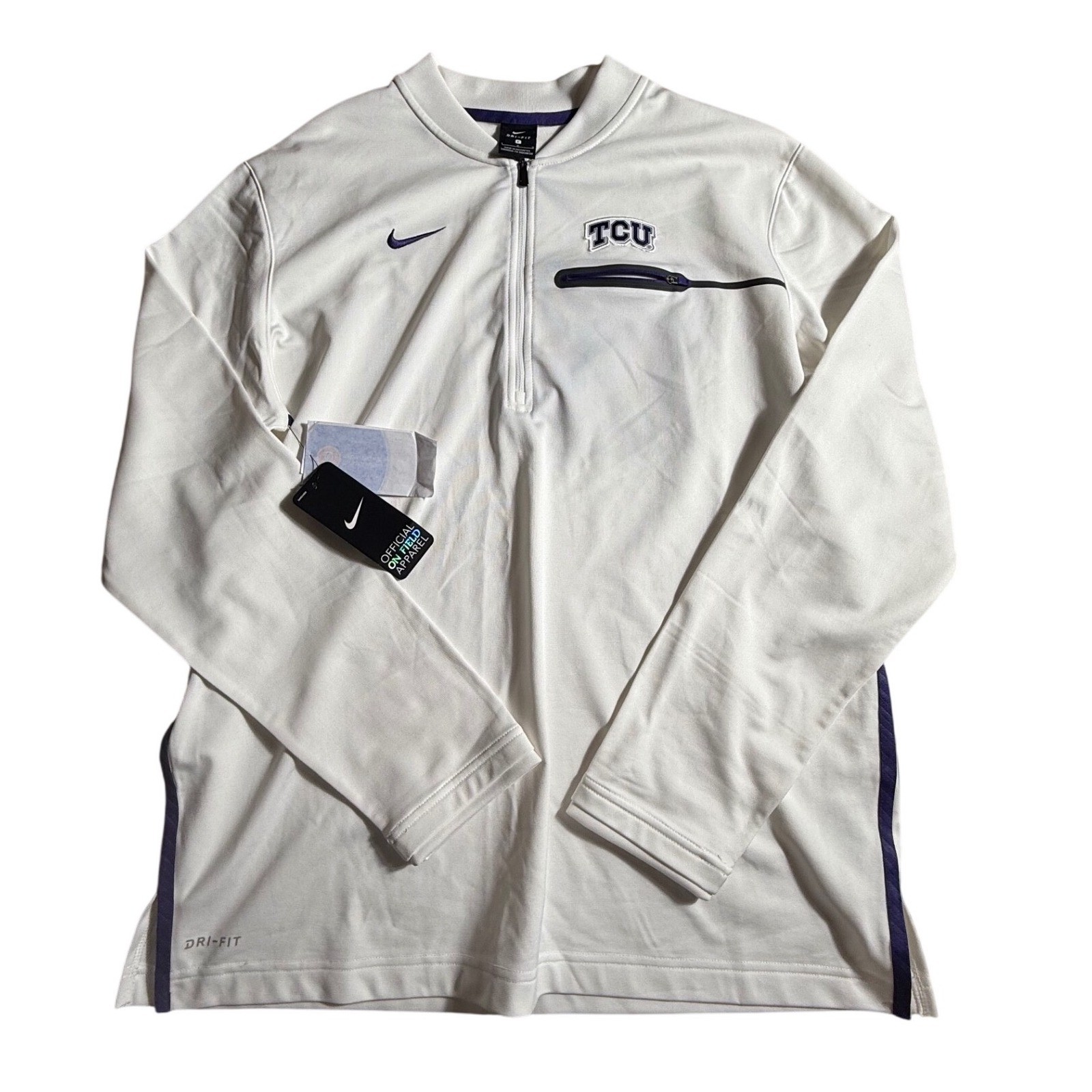 Nike TCU Horned Frogs Dri-FIT Quarter Zip Pullover-1098 Mens Large New W/Tags gallery
